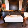 Mondiaz Badkamermeubelset Erin 120 cm met 1 Lade met RIDGE Wastafel Midden Dark grey Zonder Kraangaten Greeploos Mat Talc - Thumbnail 1