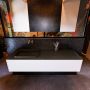 Mondiaz ERIN 150cm badmeubelset onderkast kleur Talc met 1 lade Wastafel RIDGE links zonder kraangaten kleur Talc ERIN10012 - Thumbnail 1