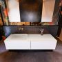 Mondiaz ERIN 150cm badmeubelset onderkast kleur Talc met 2 lades Wastafel RIDGE links zonder kraangaten kleur Urban ERIN10771 - Thumbnail 1