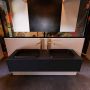 Mondiaz ERIN 150cm badmeubelset onderkast kleur Urban met 1 lade Wastafel RIDGE dubbel 2 kraangaten kleur Talc ERIN10052 - Thumbnail 1