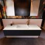 Mondiaz ERIN 150cm badmeubelset onderkast kleur Urban met 1 lade Wastafel RIDGE midden 1 kraangat kleur Dark grey ERIN11545 - Thumbnail 1