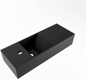 Mondiaz TYNE Fonteinset 60x23x12cm wasbak links 1 kraangat solid surface Urban mat M20124