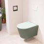 Mondiaz LAVIE wandclosetpack 36x53cm diepspoel rimless Army (groen) softclose quick-release toiletzitting Greey (grijs) LAVIEsetArmGre - Thumbnail 1