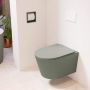 Mondiaz LAVIE wandclosetpack 36x53cm diepspoel rimless Army (groen) softclose quick-release toiletzitting Smoke (grijs) LAVIEsetArmSmo - Thumbnail 1