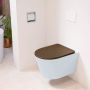Mondiaz LAVIE wandclosetpack 36x53cm diepspoel rimless clay (blauw) softclose quick-release toiletzitting Rust (rood) LAVIEsetClaRus - Thumbnail 1
