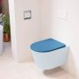 Mondiaz LAVIE wandclosetpack 36x53cm diepspoel rimless clay (blauw) softclose quick-release toiletzitting Jeans (blauw) LAVIEsetClaJea - Thumbnail 1