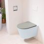 Mondiaz LAVIE wandclosetpack 36x53cm diepspoel rimless clay (blauw) softclose quick-release toiletzitting Smoke (grijs) LAVIEsetClaSmo - Thumbnail 1