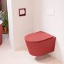 Mondiaz LAVIE wandclosetpack 36x53cm diepspoel rimless Fire (rood) softclose quick-release toiletzitting Fire (rood) LAVIEsetFirFir - Thumbnail 1