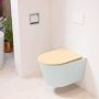 Mondiaz LAVIE wandclosetpack 36x53cm diepspoel rimless Greey (grijs) softclose quick-release toiletzitting Sand (beige) LAVIEsetGreSan - Thumbnail 1