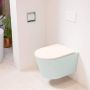 Mondiaz LAVIE wandclosetpack 36x53cm diepspoel rimless Greey (grijs) softclose quick-release toiletzitting Rosee (roze) LAVIEsetGreRos - Thumbnail 1