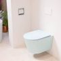 Mondiaz LAVIE wandclosetpack 36x53cm diepspoel rimless Greey (grijs) softclose quick-release toiletzitting clay (blauw) LAVIEsetGreCla - Thumbnail 1