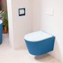 Mondiaz LAVIE wandclosetpack 36x53cm diepspoel rimless Jeans (blauw) softclose quick-release toiletzitting clay (blauw) LAVIEsetJeaCla - Thumbnail 1