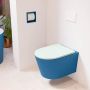 Mondiaz LAVIE wandclosetpack 36x53cm diepspoel rimless Jeans (blauw) softclose quick-release toiletzitting Greey (grijs) LAVIEsetJeaGre - Thumbnail 1