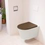 Mondiaz LAVIE wandclosetpack 36x53cm diepspoel rimless Linen (offwhite) softclose quick-release toiletzitting Rust (rood) LAVIEsetLinRus - Thumbnail 1