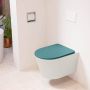 Mondiaz LAVIE wandclosetpack 36x53cm diepspoel rimless Linen (offwhite) softclose quick-release toiletzitting Smag (blauw) LAVIEsetLinSma - Thumbnail 1