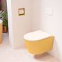 Mondiaz LAVIE wandclosetpack 36x53cm diepspoel rimless Ocher (geel) softclose quick-release toiletzitting Rosee (roze) LAVIEsetOchRos - Thumbnail 1