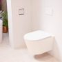 Mondiaz LAVIE wandclosetpack 36x53cm diepspoel rimless Rosee (roze) softclose quick-release toiletzitting Talc (offwhite) LAVIEsetRosTal - Thumbnail 1