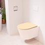 Mondiaz LAVIE wandclosetpack 36x53cm diepspoel rimless Rosee (roze) softclose quick-release toiletzitting Sand (beige) LAVIEsetRosSan - Thumbnail 1