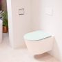 Mondiaz LAVIE wandclosetpack 36x53cm diepspoel rimless Rosee (roze) softclose quick-release toiletzitting Greey (grijs) LAVIEsetRosGre - Thumbnail 1