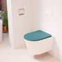 Mondiaz LAVIE wandclosetpack 36x53cm diepspoel rimless Rosee (roze) softclose quick-release toiletzitting Smag (blauw) LAVIEsetRosSma - Thumbnail 1