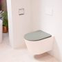 Mondiaz LAVIE wandclosetpack 36x53cm diepspoel rimless Rosee (roze) softclose quick-release toiletzitting Smoke (grijs) LAVIEsetRosSmo - Thumbnail 1
