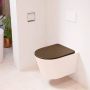 Mondiaz LAVIE wandclosetpack 36x53cm diepspoel rimless Rosee (roze) softclose quick-release toiletzitting Rust (rood) LAVIEsetRosRus - Thumbnail 1