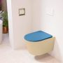 Mondiaz LAVIE wandclosetpack 36x53cm diepspoel rimless Sand (beige) softclose quick-release toiletzitting Jeans (blauw) LAVIEsetSanJea - Thumbnail 1
