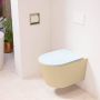 Mondiaz LAVIE wandclosetpack 36x53cm diepspoel rimless Sand (beige) softclose quick-release toiletzitting clay (blauw) LAVIEsetSanCla - Thumbnail 1