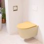 Mondiaz LAVIE wandclosetpack 36x53cm diepspoel rimless Sand (beige) softclose quick-release toiletzitting Ocher (geel) LAVIEsetSanOch - Thumbnail 1