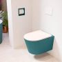 Mondiaz LAVIE wandclosetpack 36x53cm diepspoel rimless Smag (blauw) softclose quick-release toiletzitting Rosee (roze) LAVIEsetSmaRos - Thumbnail 1