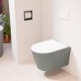 Mondiaz LAVIE wandclosetpack 36x53cm diepspoel rimless Smoke (grijs) softclose quick-release toiletzitting Talc (offwhite) LAVIEsetSmoTal - Thumbnail 1