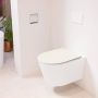 Mondiaz LAVIE wandclosetpack 36x53cm diepspoel rimless Talc (offwhite) softclose quick-release toiletzitting Linen (offwhite) LAVIEsetTalLin - Thumbnail 1