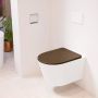 Mondiaz LAVIE wandclosetpack 36x53cm diepspoel rimless Talc (offwhite) softclose quick-release toiletzitting Rust (rood) LAVIEsetTalRus - Thumbnail 1