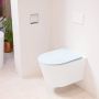 Mondiaz LAVIE wandclosetpack 36x53cm diepspoel rimless Talc (offwhite) softclose quick-release toiletzitting clay (blauw) LAVIEsetTalCla - Thumbnail 1