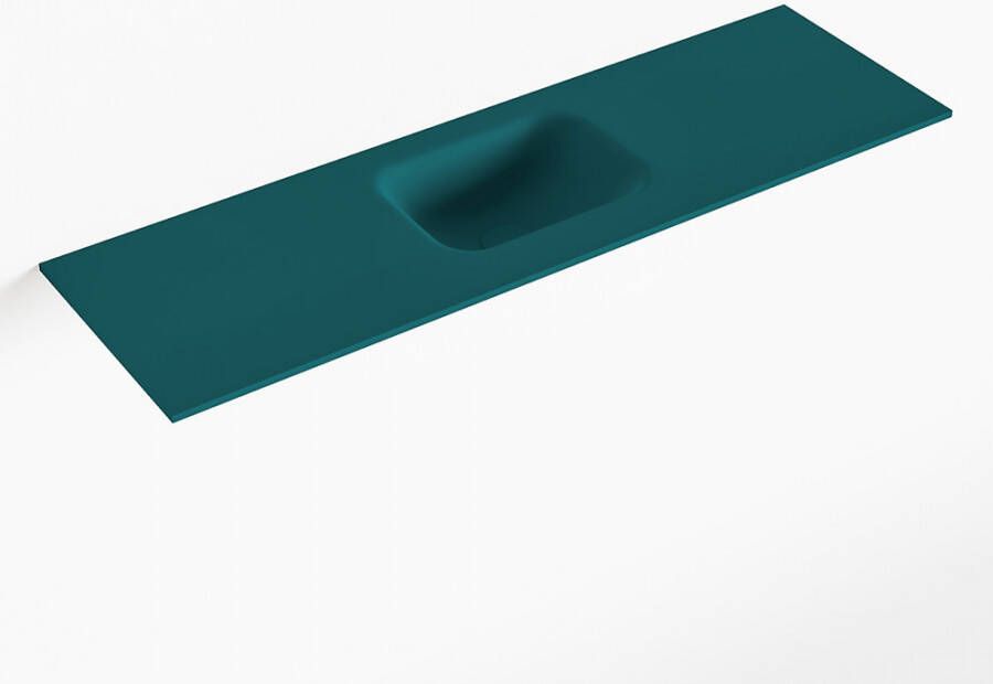 Mondiaz LEX Smag solid surface inleg wastafel voor toiletmeubel 100cm. Positie wasbak midden