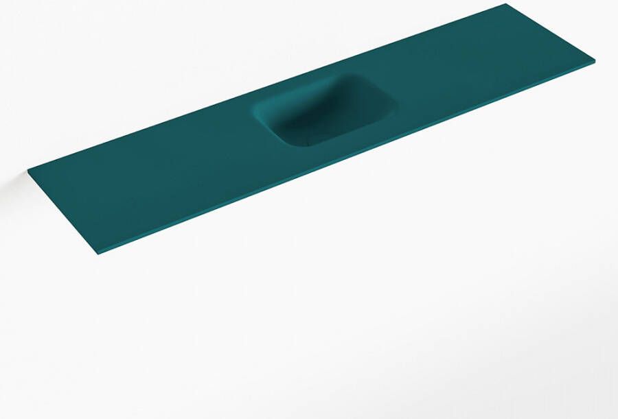 Mondiaz LEX Smag solid surface inleg wastafel voor toiletmeubel 120cm. Positie wasbak midden