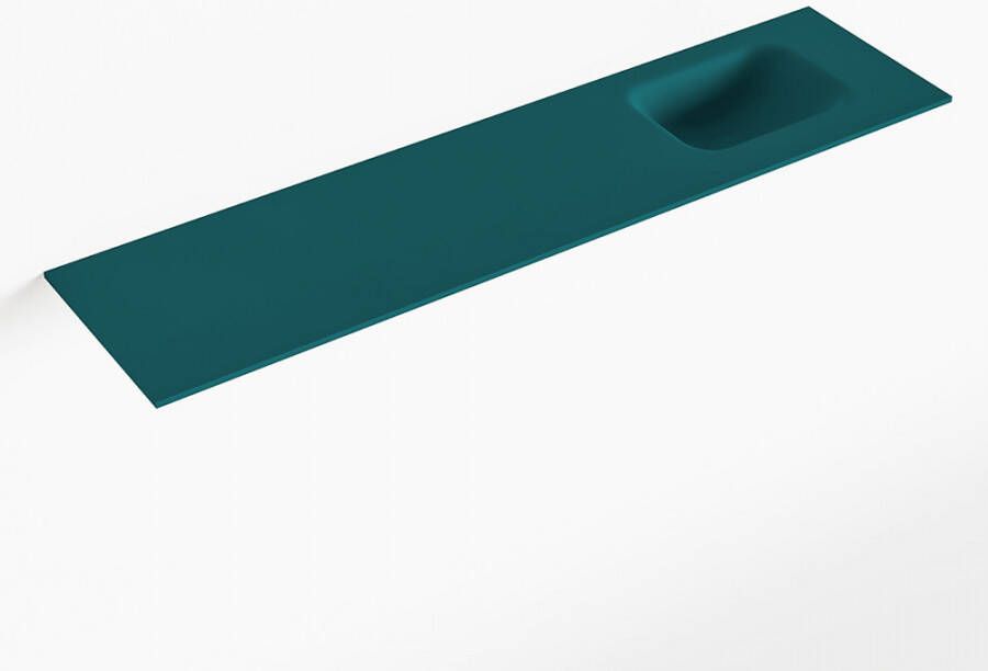 Mondiaz LEX Smag solid surface inleg wastafel voor toiletmeubel 120cm. Positie wasbak rechts