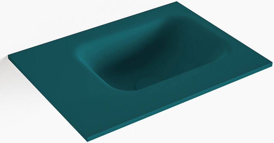 Mondiaz LEX Smag solid surface inleg wastafel voor toiletmeubel 40cm. Positie wasbak rechts
