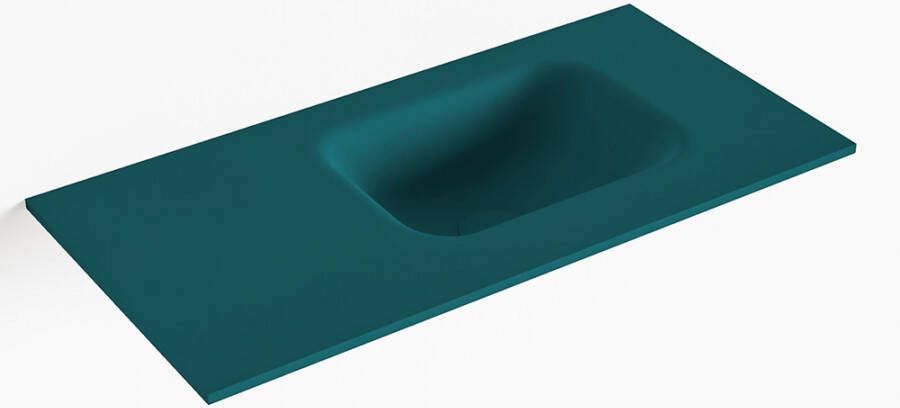 Mondiaz LEX Smag solid surface inleg wastafel voor toiletmeubel 60cm. Positie wasbak rechts