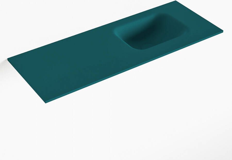 Mondiaz LEX Smag solid surface inleg wastafel voor toiletmeubel 80cm. Positie wasbak rechts