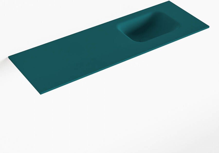 Mondiaz LEX Smag solid surface inleg wastafel voor toiletmeubel 90cm. Positie wasbak rechts