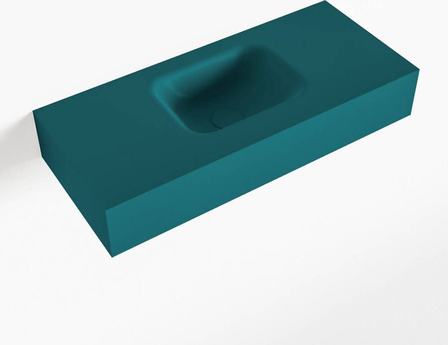 Mondiaz LEX Opbouwwastafel 70x30x12cm 0 kraangaten wasbak midden Solid Surface mat F52110Smag