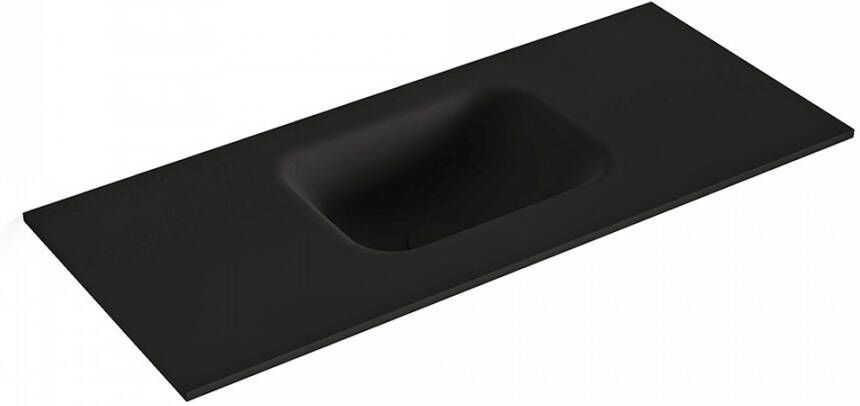 Mondiaz LEX Urban solid surface inleg wastafel voor toiletmeubel 70cm. Positie wasbak midden