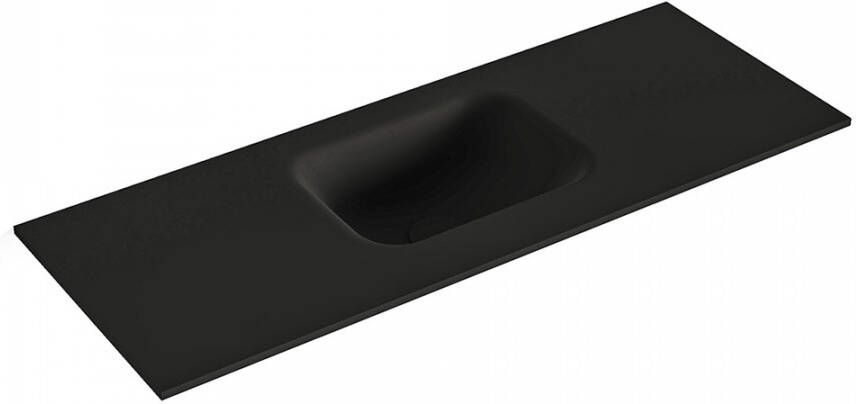 Mondiaz LEX Urban solid surface inleg wastafel voor toiletmeubel 80cm. Positie wasbak midden