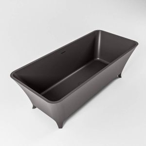 Mondiaz Lundy vrijstaand bad op pootjes 170x75cm Dark grey Dark grey