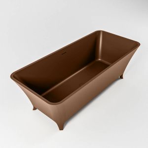 Mondiaz Lundy vrijstaand bad solid surface 170x75cm kleur Rust