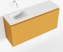 Mondiaz OLAN Toiletmeubel 100x30x40cm met 0 kraangaten 1 lades ocher mat Wastafel Lex links Solid Surface Wit FK75342570 - Thumbnail 1