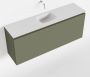 Mondiaz OLAN Toiletmeubel 120x30x40cm met 0 kraangaten 1 lades army mat Wastafel Lex midden Solid Surface Wit FK75342545 - Thumbnail 1