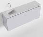 Mondiaz OLAN Toiletmeubel 120x30x40cm met 0 kraangaten 1 lades cale mat Wastafel Lex links Solid Surface Wit FK75342663 - Thumbnail 1
