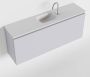 Mondiaz OLAN Toiletmeubel 120x30x40cm met 1 kraangaten 1 lades cale mat Wastafel Lex midden Solid Surface Wit FK75342660 - Thumbnail 1